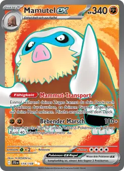 Pokémon-Karte Mamutel-ex 174/159