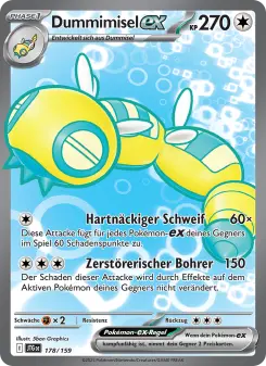 Pokémon-Karte Dummimisel-ex 178/159