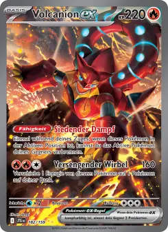 Pokémon-Karte Volcanion-ex 182/159