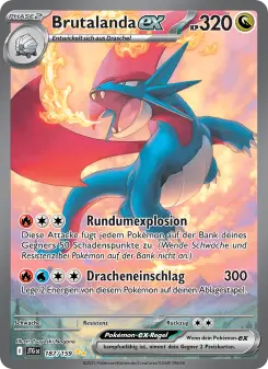 Pokémon-Karte Brutalanda-ex 187/159