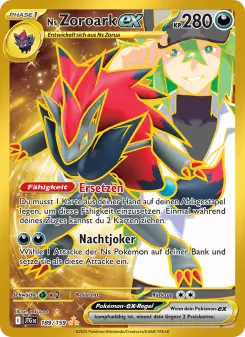 Pokémon-Karte Ns Zoroark-ex 189/159