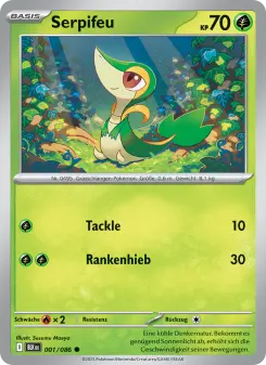 Pokémon-Karte Serpifeu 001/086