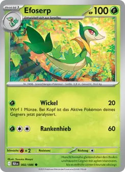 Pokémon-Karte Efoserp 002/086