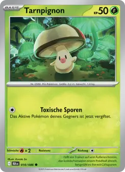 Pokémon-Karte Tarnpignon 010/086