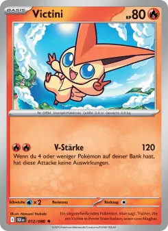 Pokémon-Karte Victini 012/086