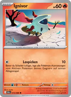 Pokémon-Karte Ignivor 015/086
