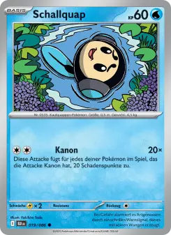 Pokémon-Karte Schallquap 019/086