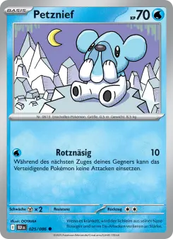 Pokémon-Karte Petznief 025/086