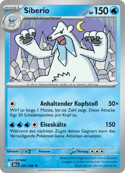 Pokémon-Karte Siberio 026/086