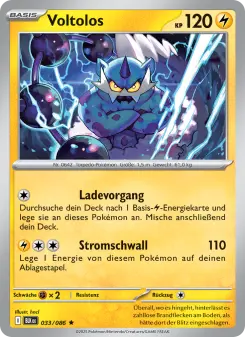 Pokémon-Karte Voltolos 033/086