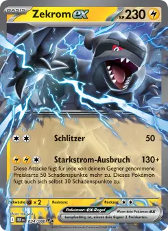 Pokémon-Karte Zekrom-ex 034/086