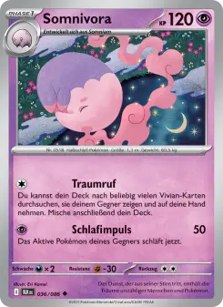 Pokémon-Karte Somnivora 036/086