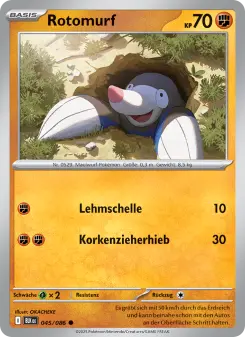 Pokémon-Karte Rotomurf 045/086