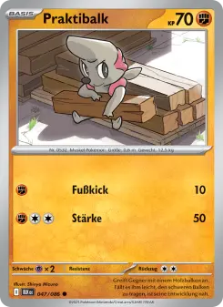 Pokémon-Karte Praktibalk 047/086