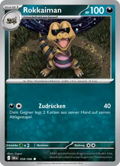 Pokémon-Karte Rokkaiman 058/086