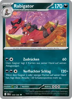 Pokémon-Karte Rabigator 059/086