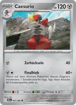 Pokémon-Karte Caesurio 065/086