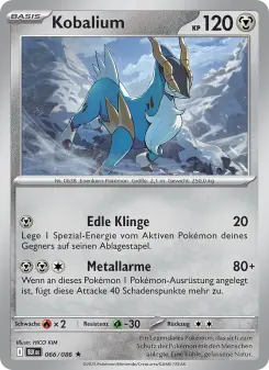 Pokémon-Karte Kobalium 066/086