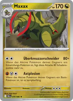 Pokémon-Karte Maxax 070/086