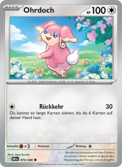 Pokémon-Karte Ohrdoch 074/086