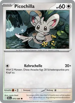 Pokémon-Karte Picochilla 075/086