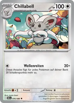Pokémon-Karte Chillabell 076/086
