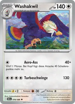 Pokémon-Karte Washakwil 078/086