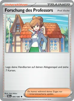 Pokémon-Karte Forschung des Professors 085/086