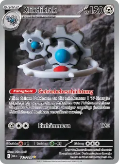Pokémon-Karte Klikdiklak 141/086