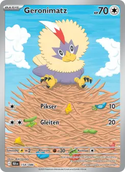 Pokémon-Karte Geronimatz 154/086