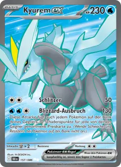 Pokémon-Karte Kyurem-ex 157/086
