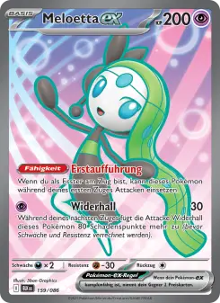 Pokémon-Karte Meloetta-ex 159/086