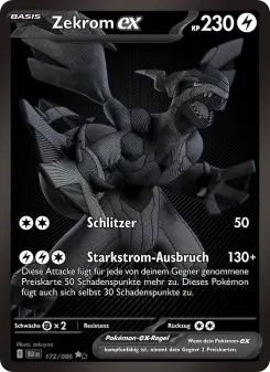 Pokémon-Karte Zekrom-ex 172/086