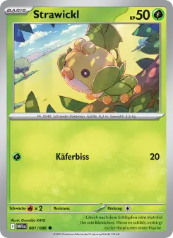 Pokémon-Karte Strawickl 001/086