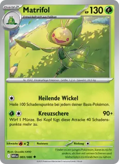 Pokémon-Karte Matrifol 003/086