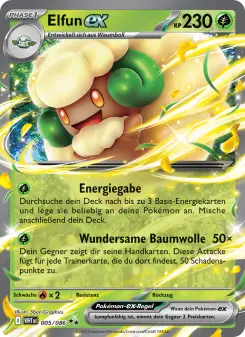 Pokémon-Karte Elfun-ex 005/086