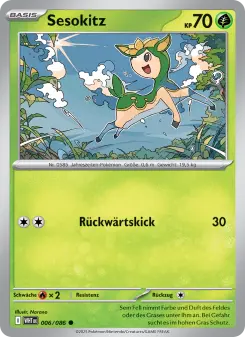 Pokémon-Karte Sesokitz 006/086