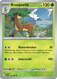 Pokémon-Karte Kronjuwild 007/086
