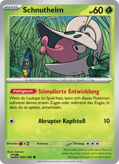 Pokémon-Karte Schnuthelm 008/086