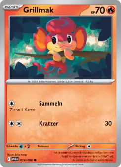 Pokémon-Karte Grillmak 014/086