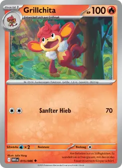 Pokémon-Karte Grillchita 015/086