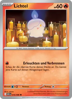 Pokémon-Karte Lichtel 016/086