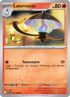 Pokémon-Karte Laternecto 017/086