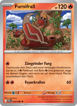Pokémon-Karte Furnifraß 019/086