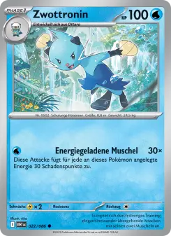 Pokémon-Karte Zwottronin 022/086