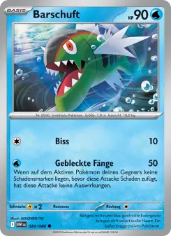 Pokémon-Karte Barschuft 024/086