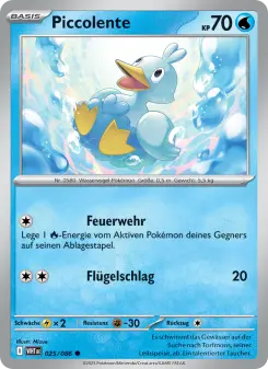 Pokémon-Karte Piccolente 025/086