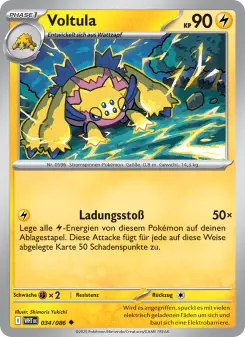Pokémon-Karte Voltula 034/086