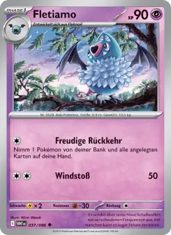 Pokémon-Karte Fletiamo 037/086