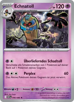 Pokémon-Karte Echnatoll 040/086